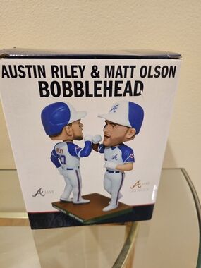 Austin Riley & Matt Olson Atlanta Braves Bobblehead - Blue/White